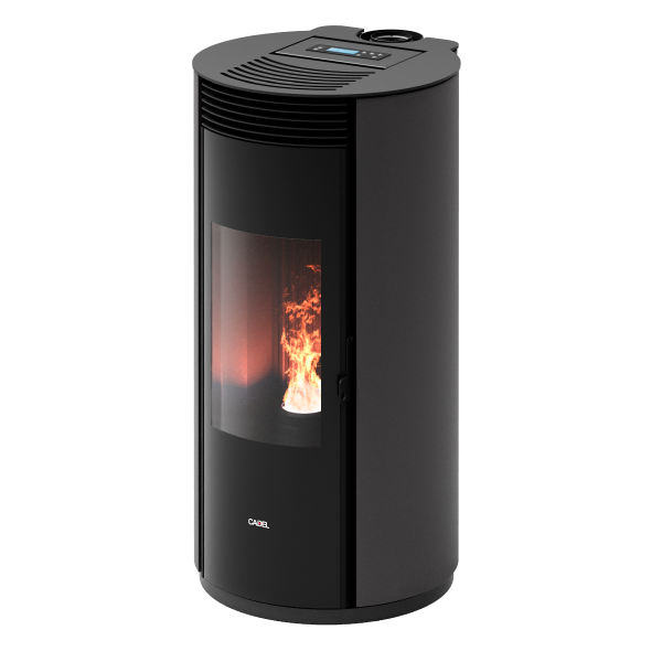 Spin Plus 9 Airtech Up-Twin Metallo Titanium Stufa a Pellet 8,5 Kw Canalizzata Ad Aria CADEL