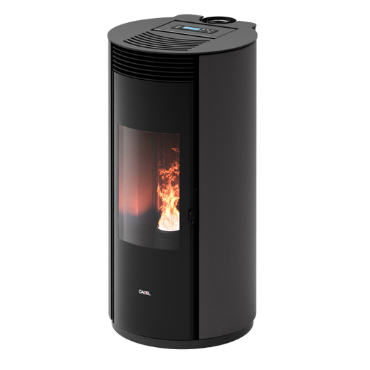 Spin Plus 9 Airtech Up-Twin Metallo Titanium Stufa a Pellet 8,5 Kw Canalizzata Ad Aria CADEL