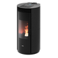 Spin Plus 9 Airtech Up-Twin Ghisa Nero Stufa a Pellet 8,5 Kw Canalizzata Ad Aria CADEL