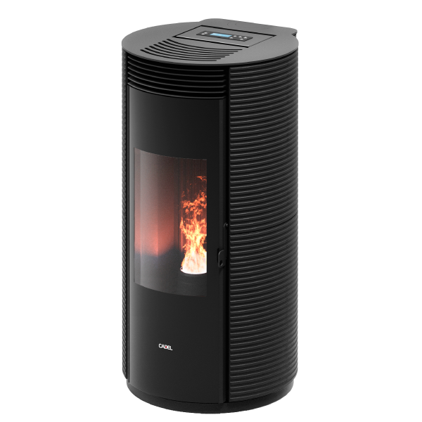 Spin Plus 9 Airtech Ps Ghisa Nero Stufa a Pellet 8,5 Kw Canalizzata Ad Aria CADEL