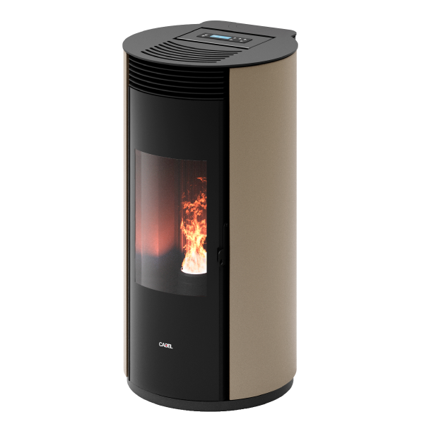 Spin Plus 9 Airtech Ps Metallo Light Bronze Stufa a Pellet 8,5 Kw Canalizzata Ad Aria CADEL