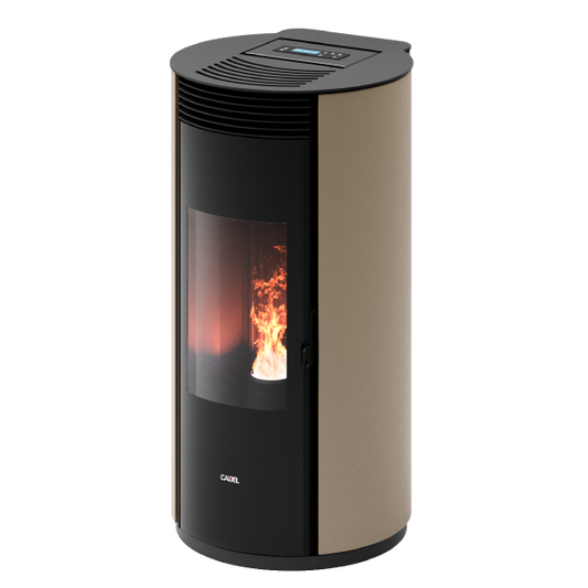 Spin Plus 9 Airtech Ps Metallo Light Bronze Stufa a Pellet 8,5 Kw Canalizzata Ad Aria CADEL