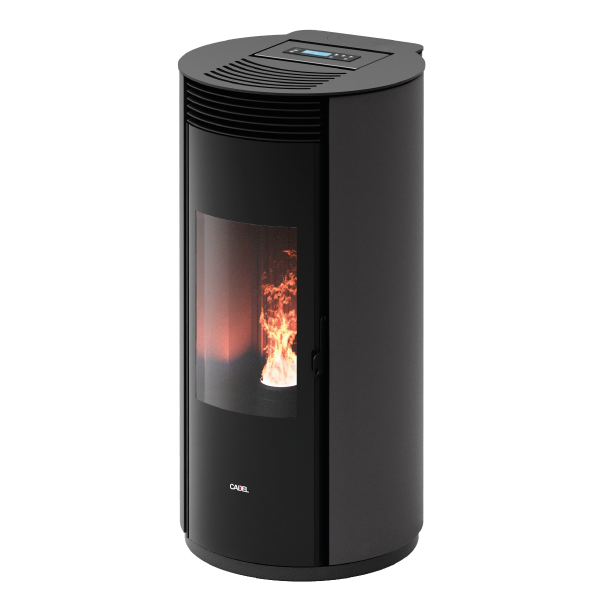 Spin Plus 9 Airtech Ps Metallo Titanium Stufa a Pellet 8,5 Kw Canalizzata Ad Aria CADEL