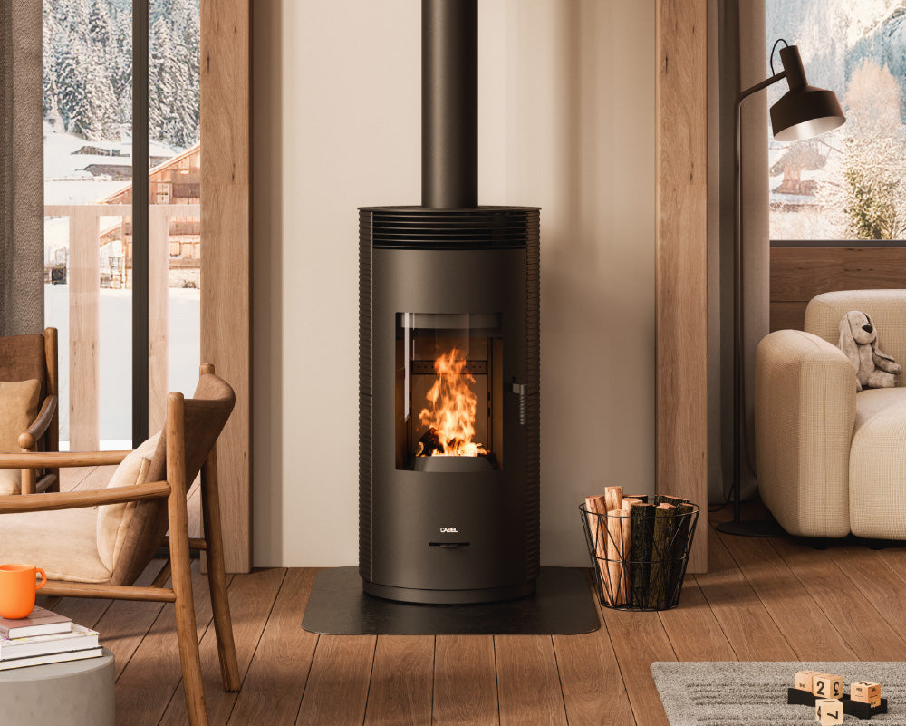 Spin 9 Wood Air Stufa a Legna 9 Kw Ad Aria CADEL
