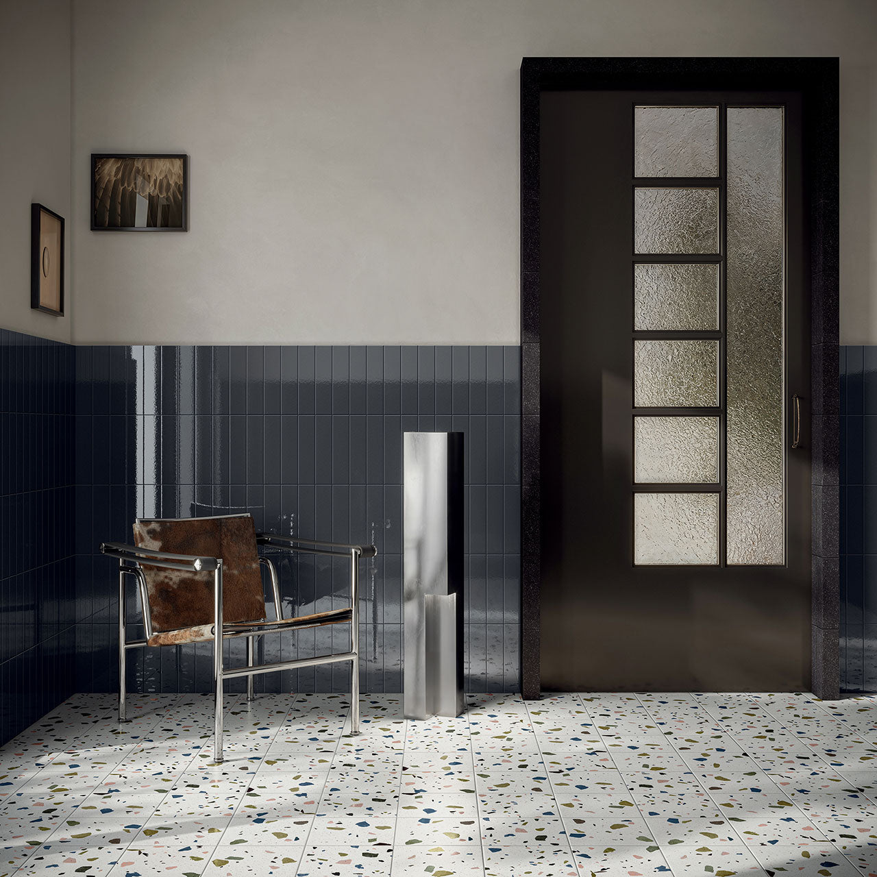 FOREVER COLOR TERRAZZO WHITE 20X20 CIR CERAMICHE