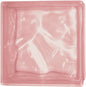 VETROMATTONE ONDULATO ROSA MM. 190X190X80