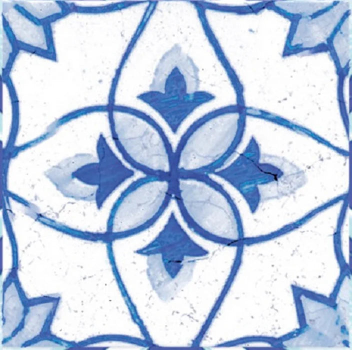 Vietri Decoro Blu Mix 22x22 Savoia Italia