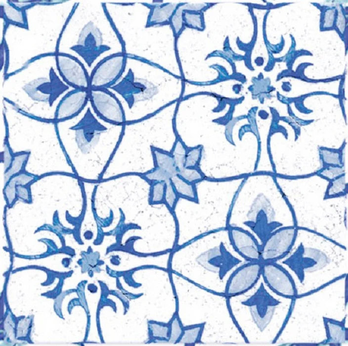 Vietri Decoro Blu Mix 22x22 Savoia Italia