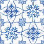 Vietri Decoro Blu Mix 22x22 Savoia Italia