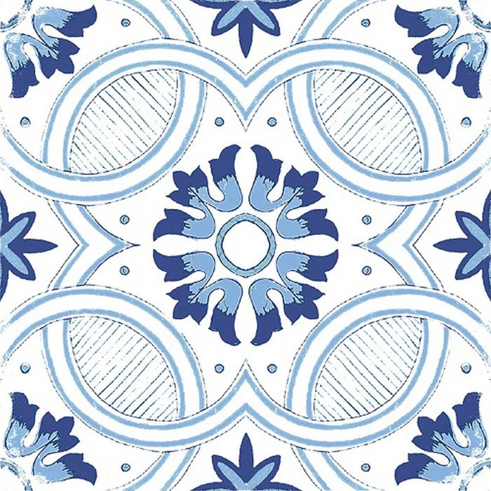 Vietri Decoro Blu Mix 22x22 Savoia Italia