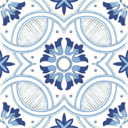 Vietri Decoro Blu Mix 22x22 Savoia Italia
