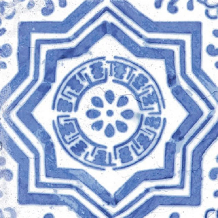 Vietri Decoro Blu Mix 22x22 Savoia Italia