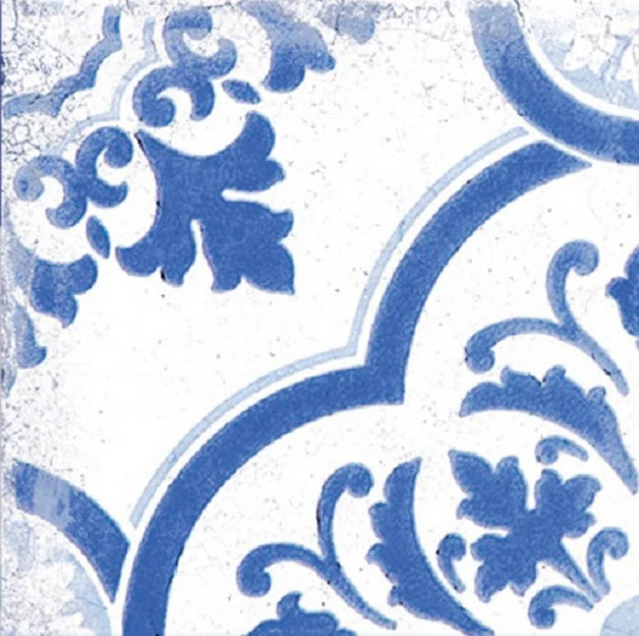 Vietri Decoro Blu Mix 22x22 Savoia Italia