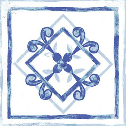 Vietri Decoro Blu Mix 22x22 Savoia Italia
