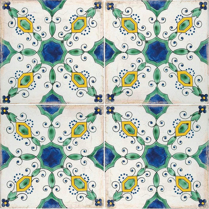 Vietri Decoro Minori 34x34 Savoia Italia