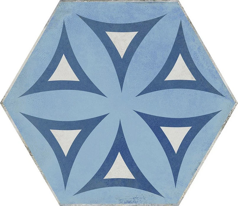 Vietri Esagona Decoro 40x35 Savoia Italia