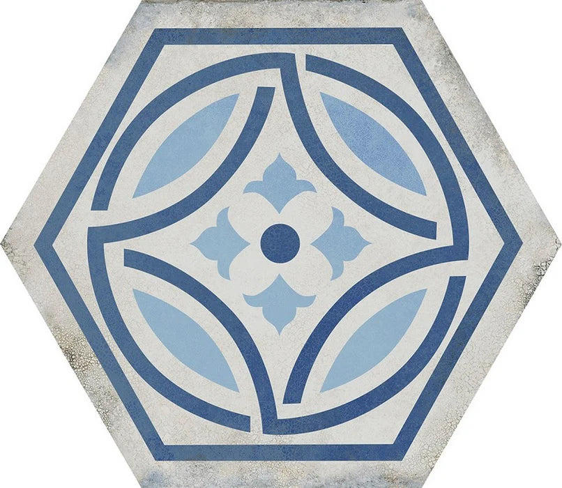 Vietri Esagona Decoro 40x35 Savoia Italia