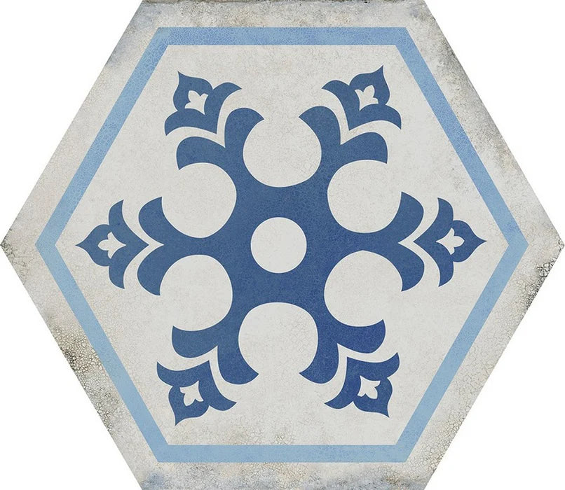 Vietri Esagona Decoro 40x35 Savoia Italia