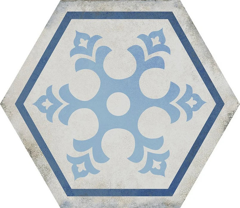 Vietri Esagona Decoro 40x35 Savoia Italia