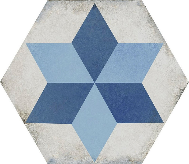 Vietri Esagona Decoro 40x35 Savoia Italia