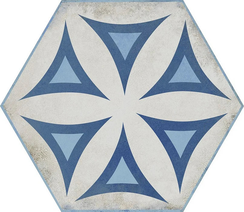 Vietri Esagona Decoro 40x35 Savoia Italia