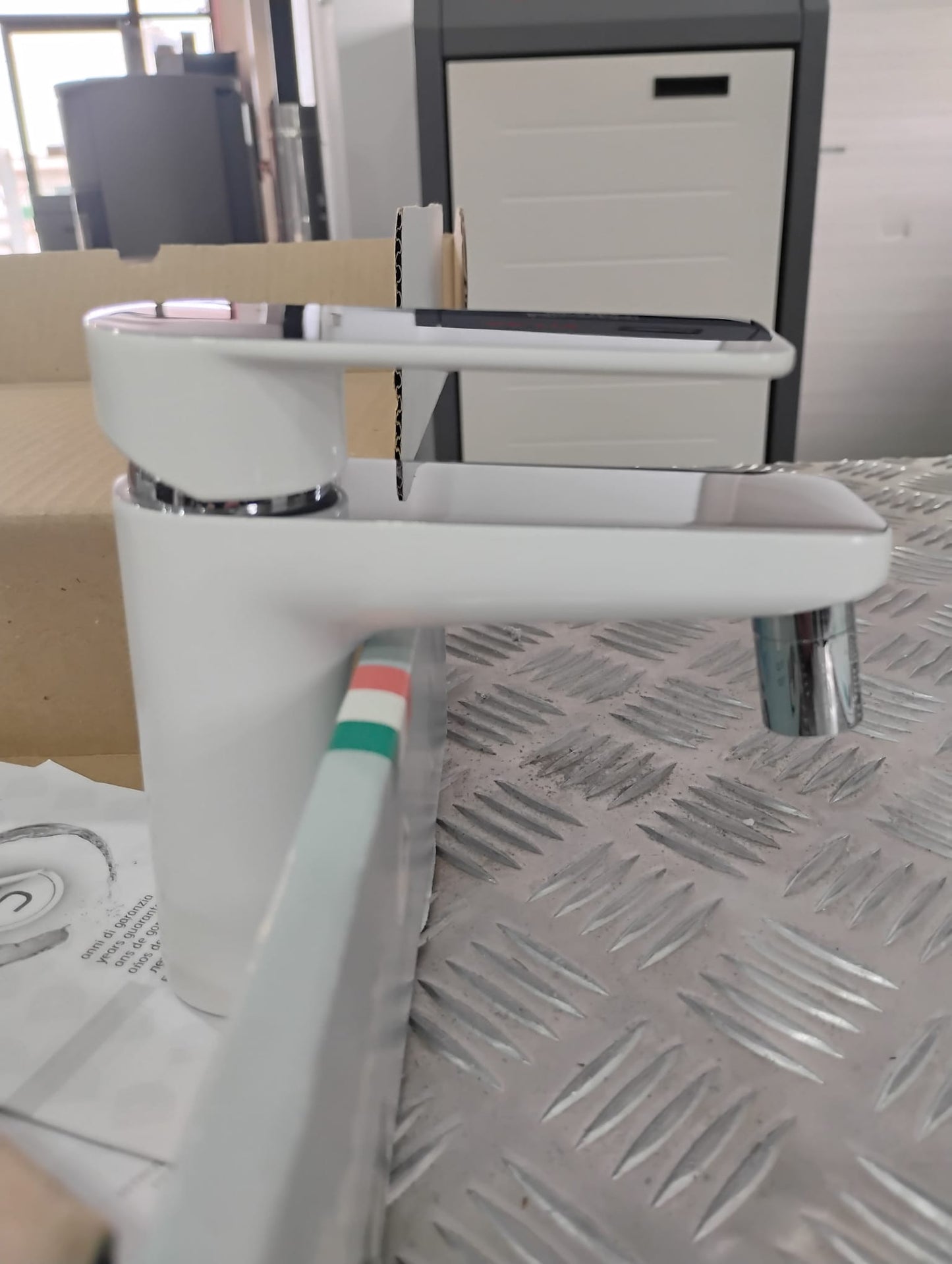 Miscelatore Monocomando Bidet Bicolor Cromo/Bianco Freedom Bianchi Rubinetterie