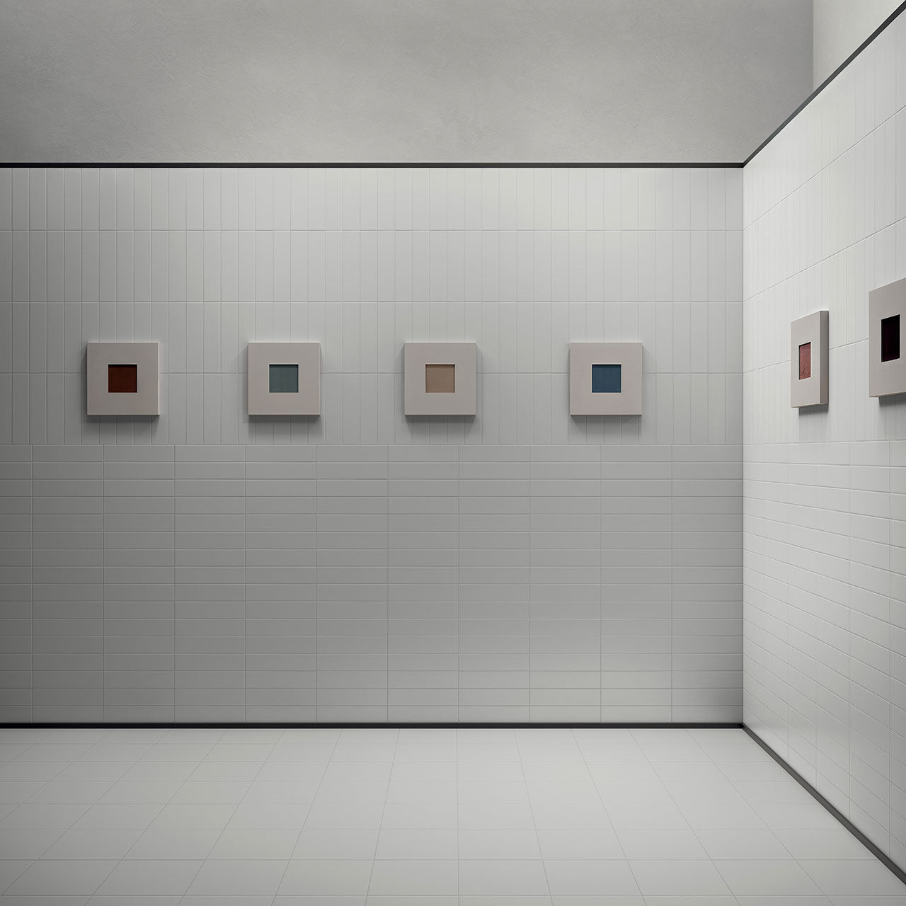 FOREVER COLOR MATTE FINISH WHITE 6X25 CIR CERAMICHE