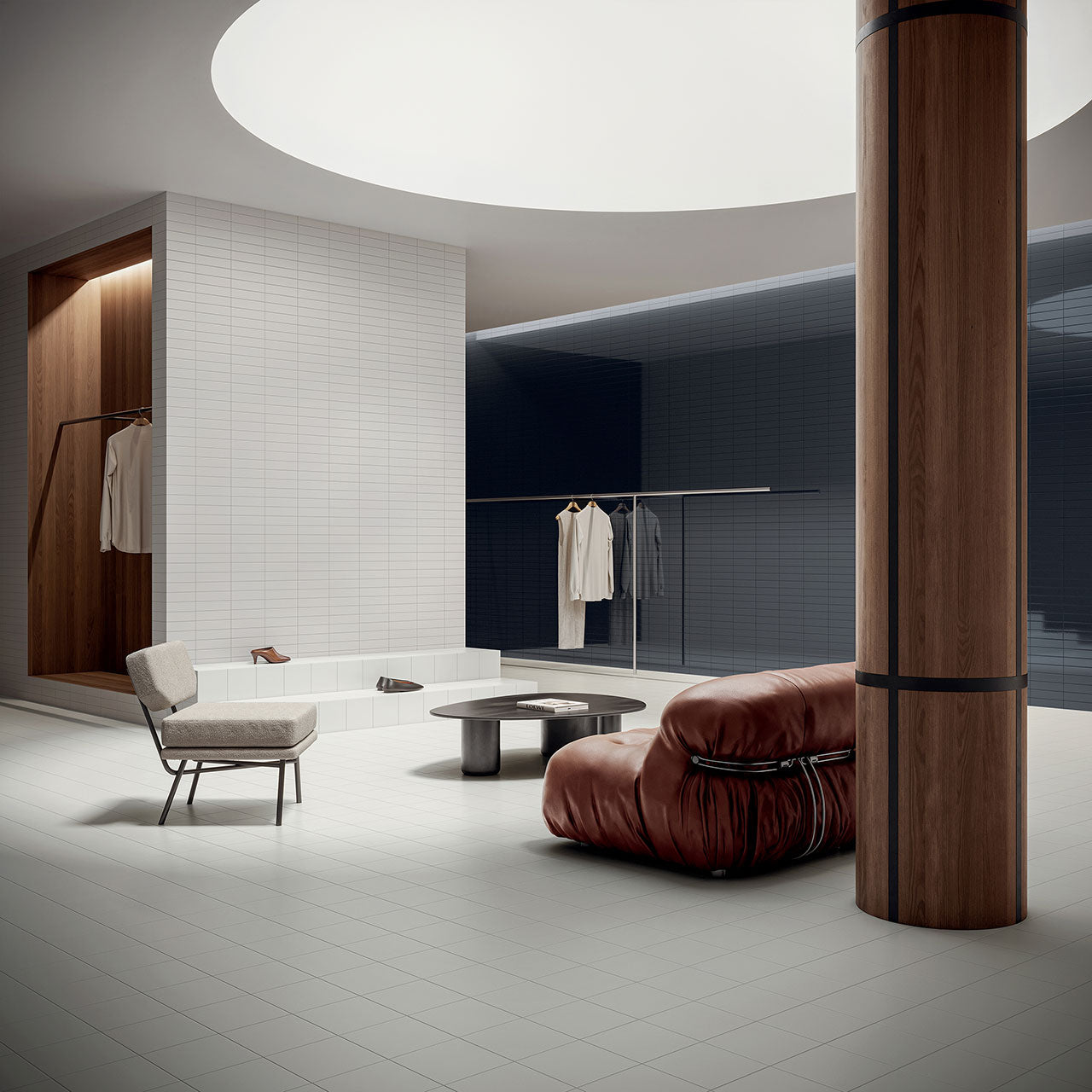 FOREVER COLOR MATTE FINISH WHITE 6X25 CIR CERAMICHE