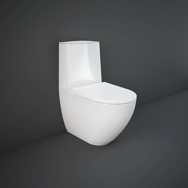 Vaso Monoblocco Des Filo Muro Rimless con Fissaggi Nascosti RAK