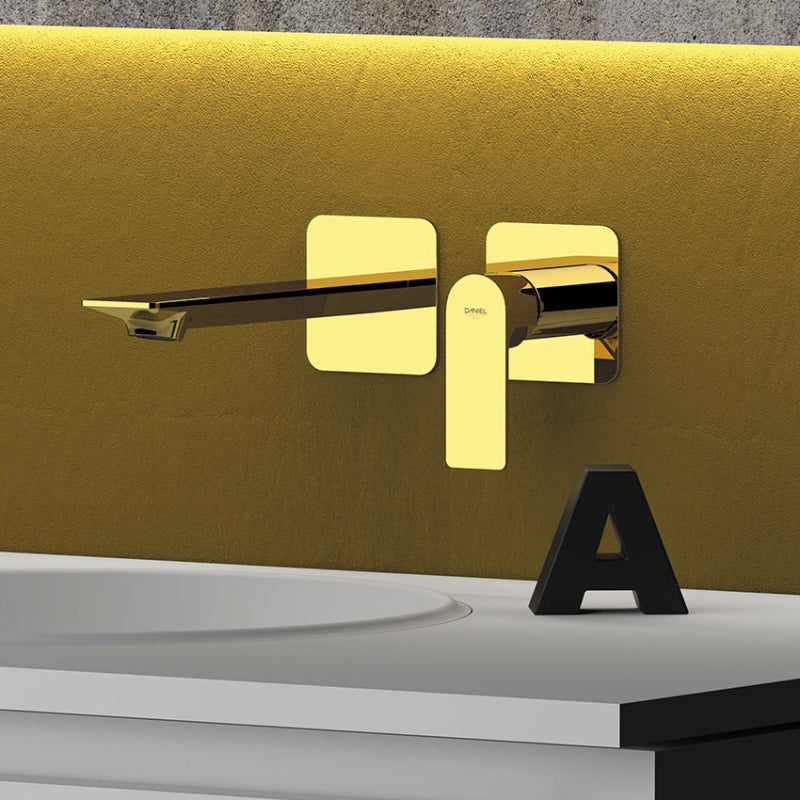 Ambition Monocomando Lavabo da Incasso Oro Spazzolato Daniel