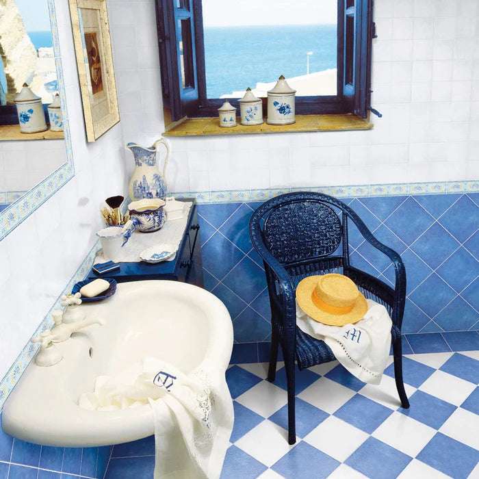 Antiche Riggiole Napoletane Perla 22x22 Savoia Italia