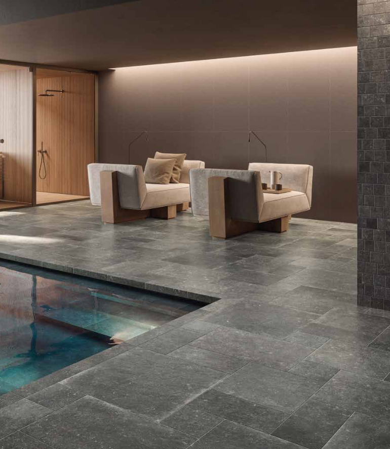 Di pietra Ardenne nero 10x40 Cir ceramiche