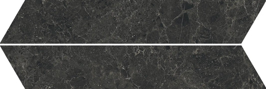 LIMESTONE CHEVRON BELGIUM BLACK LEVIGATO RETTIFICATO 10X53 - CERAMICHE PIEMME