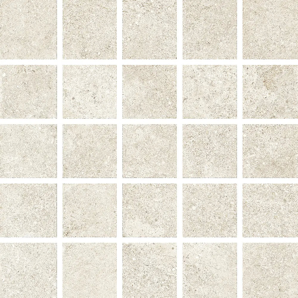 LIMESTONE ITALIAN WHITE MOSAICO MIX LEVIGATO 30X30 NATURALE - CERAMICHE PIEMME