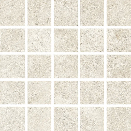 LIMESTONE ITALIAN WHITE MOSAICO MIX LEVIGATO 30X30 NATURALE - CERAMICHE PIEMME
