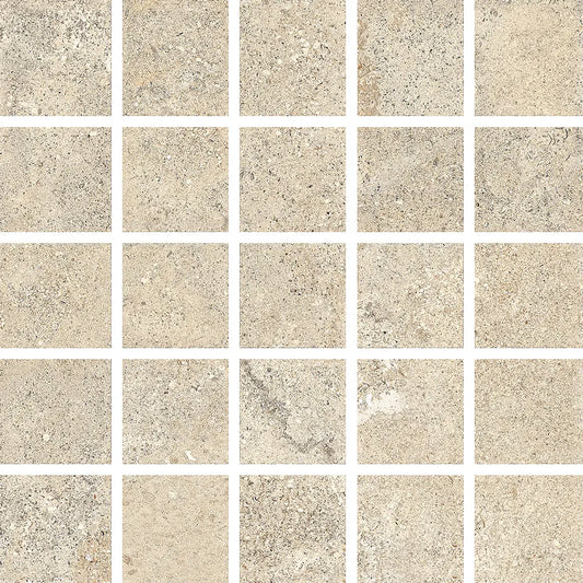 LIMESTONE FRENCH BEIGE MOSAICO MIX LEVIGATO 30X30 NATURALE - CERAMICHE PIEMME