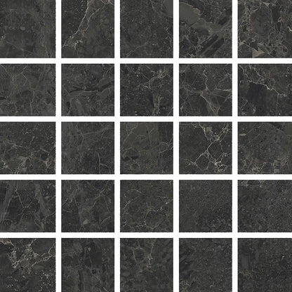 LIMESTONE BELGIUM BLACK MOSAICO MIX LEVIGATO 30X30 NATURALE - CERAMICHE PIEMME