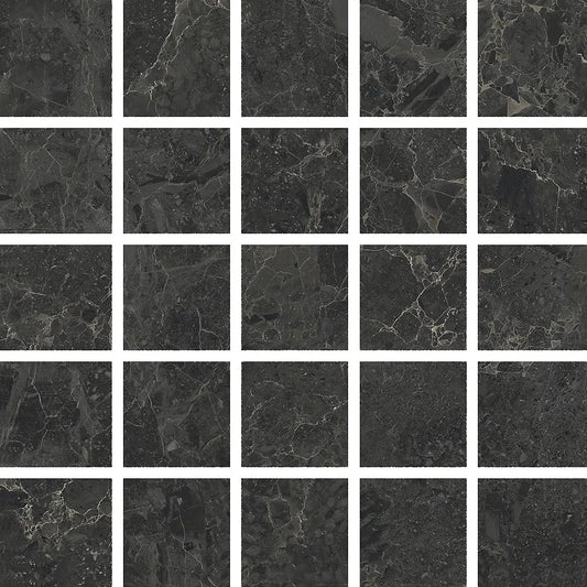 LIMESTONE BELGIUM BLACK MOSAICO MIX LEVIGATO 30X30 NATURALE - CERAMICHE PIEMME