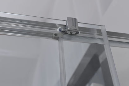 Basic box doccia 80x80 h190 due lati scorrevoli cristallo trasparente profilo cromo