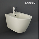 Feeling Bidet sospeso fissaggio nascosto beige opaco matt erogazione rubinetto Rak