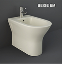 Bidet filo muro erogazione rubinetto beige opaco matt Feeling Rak