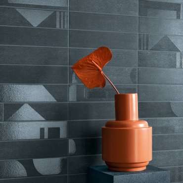 Porta Nuova Bicocca Petrolio Mix 6,5x29 Cir Ceramiche