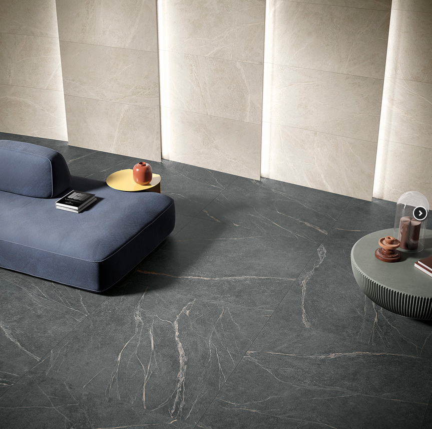 Soap Stone Black Rett. 120x120 Cercom Ceramiche