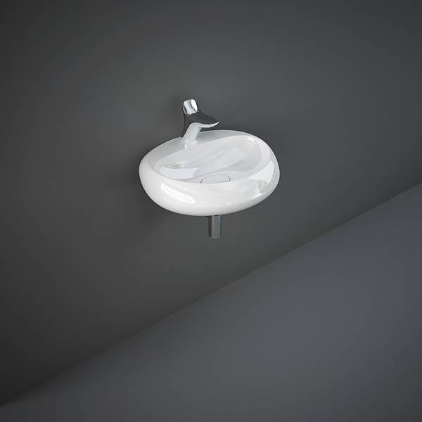 Cloud Lavabo sospeso bianco alpino L. 55 cm Rak Ceramics