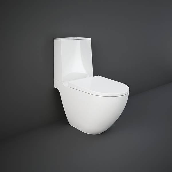 Vaso Monoblocco a Pavimento Rimless con Fissaggi Nascosti Des RAK Ceramics