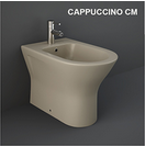 Bidet filo muro erogazione rubinetto cappuccino opaco matt Feeling Rak