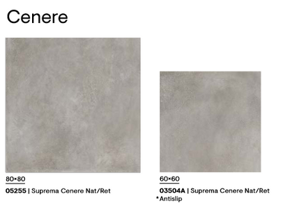 Suprema Cenere Nat./Rett. 80x80 Piemme Ceramiche