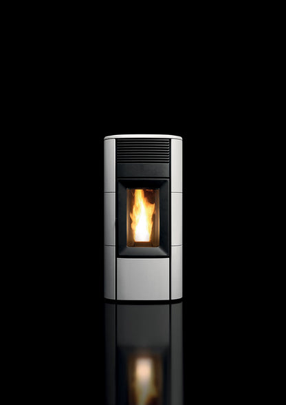 Club Air 14 KW Pellet Stove in White Ceramic MCZ