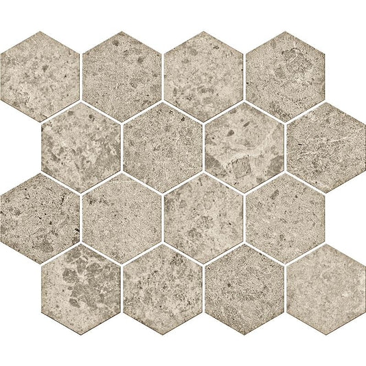 Concreta Mosaico Esagona Ecru 25X30 Serenissima Ceramiche