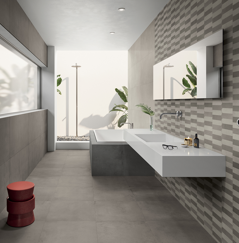 Infinity concrete Rett. 60x60 Cercom ceramiche